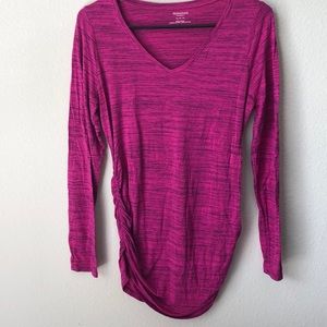 Motherhood maternity Side Ruched Maternity T Shirt